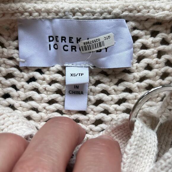 Derek Lam 10 Crosby Women's Open Knit Lace Up Sweater Size XS - Picture 10 of 12